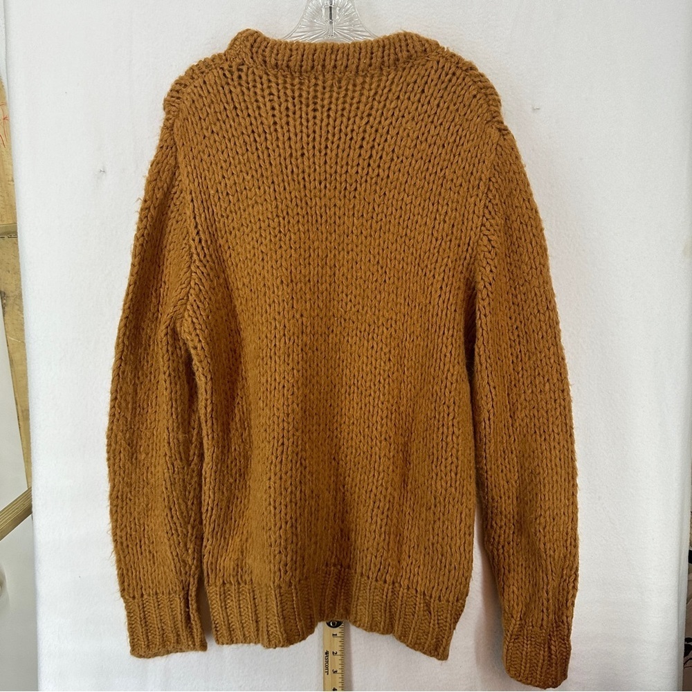 Charlotte Russe Knit Pullover Crewneck Sweater Large Orange - Picture 7 of 9